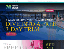 Tablet Screenshot of merrittclubs.com